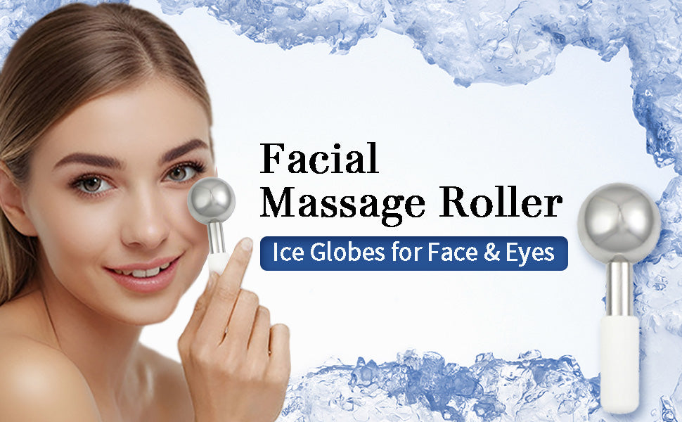 Stainless Steel Cooling Ice Globes for Facial Puffiness and Relaxation - 7