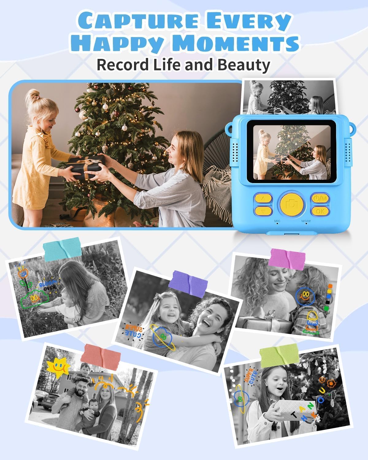 Instant Print Camera for Kids - 12