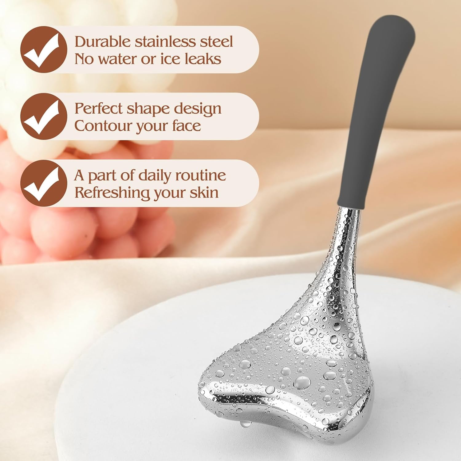 Stainless Steel Cooling Facial Cryo Sticks for Skin Tightening - 8