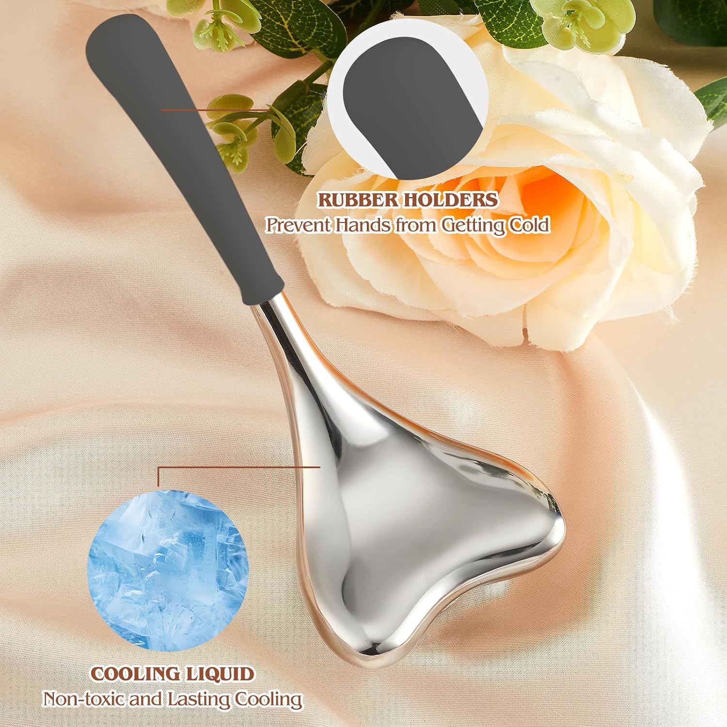 Stainless Steel Cooling Facial Cryo Sticks for Skin Tightening - 10