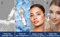 Stainless Steel Cooling Ice Globes for Facial Puffiness and Relaxation