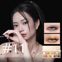 16-Color Shimmer and Matte Eyeshadow Palette