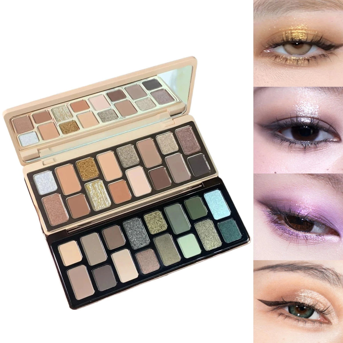 16-Color Shimmer and Matte Eyeshadow Palette