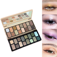 16-Color Shimmer and Matte Eyeshadow Palette