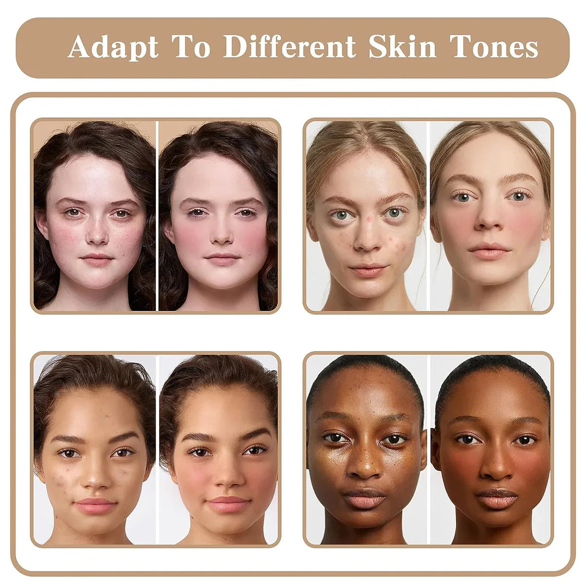 12-Color Creamy Blush and Contour Palette - 11