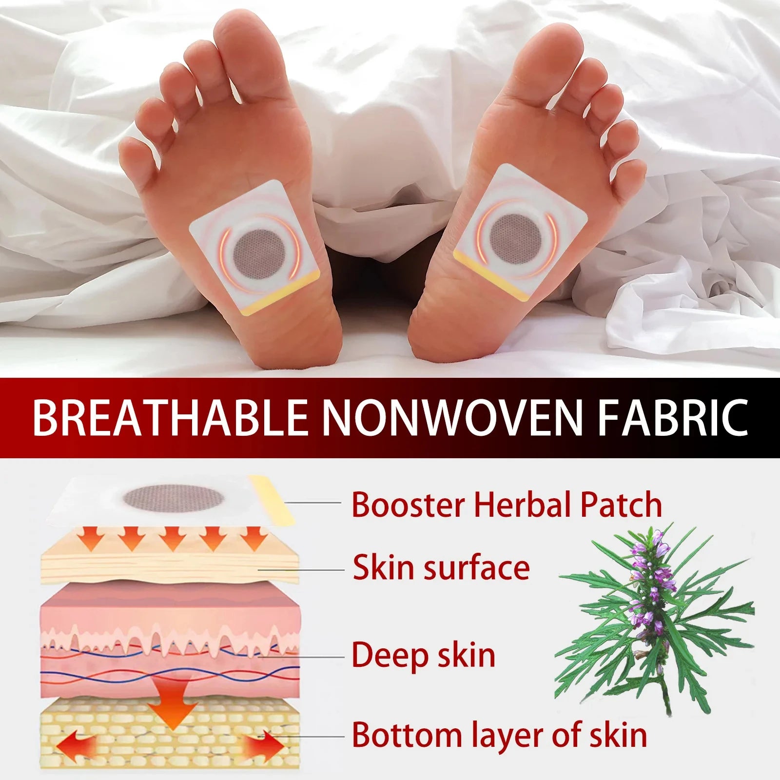 Herbal Foot Growth Patches for Height Support - 3