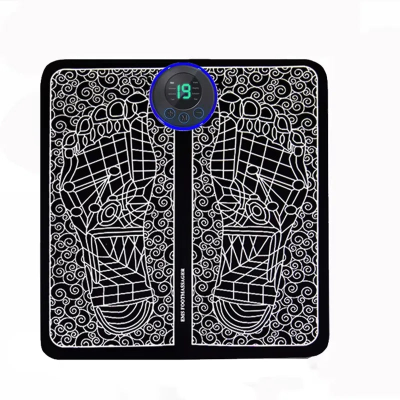 Electric EMS Foot Massager Pad for Muscle Relief - 8