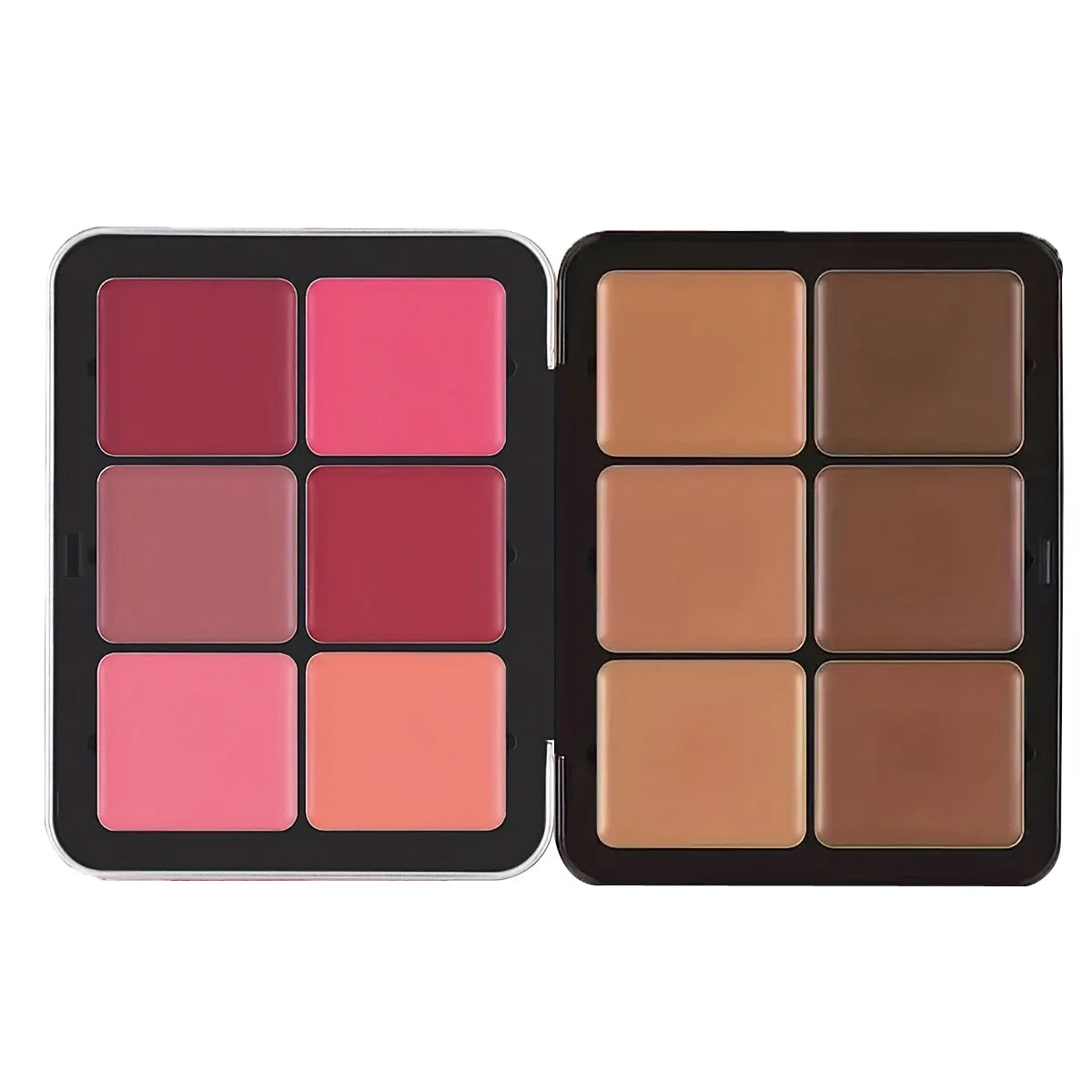 12-Color Creamy Blush and Contour Palette - 33