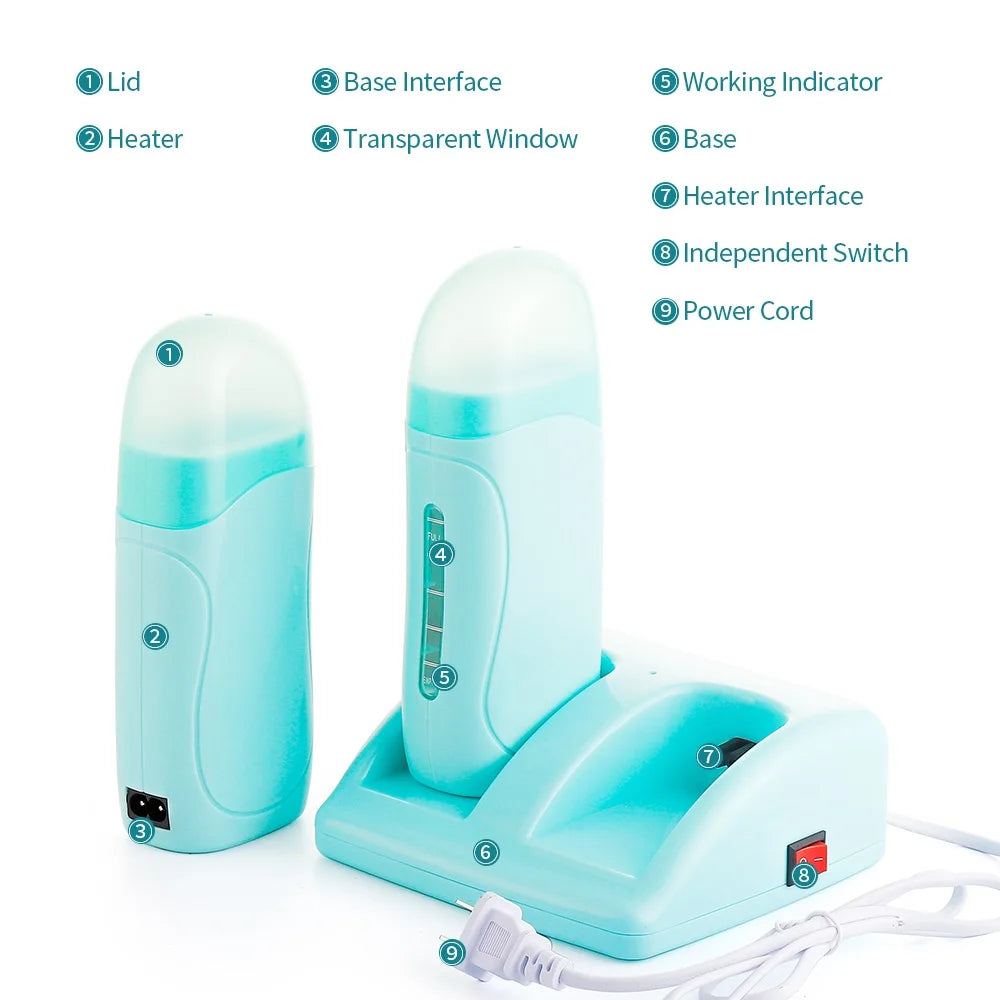 Dual Electric Roll-On Wax Heater for Hair Removal - 18