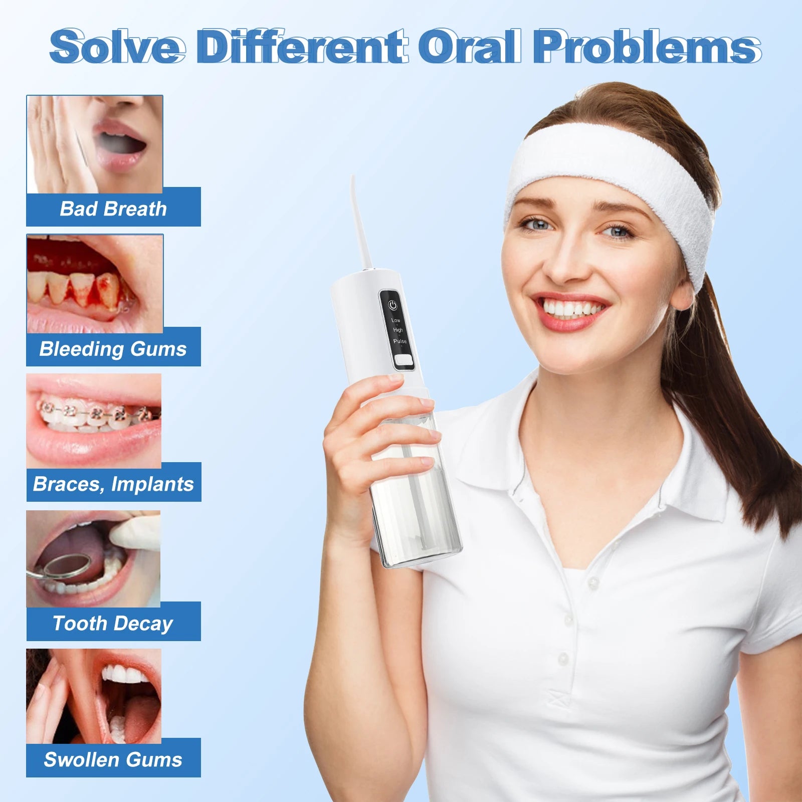Portable Cordless Water Flosser for Deep Teeth Cleaning - 3