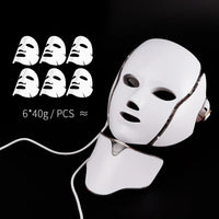 7-Color LED Facial and Neck Light Therapy Mask
