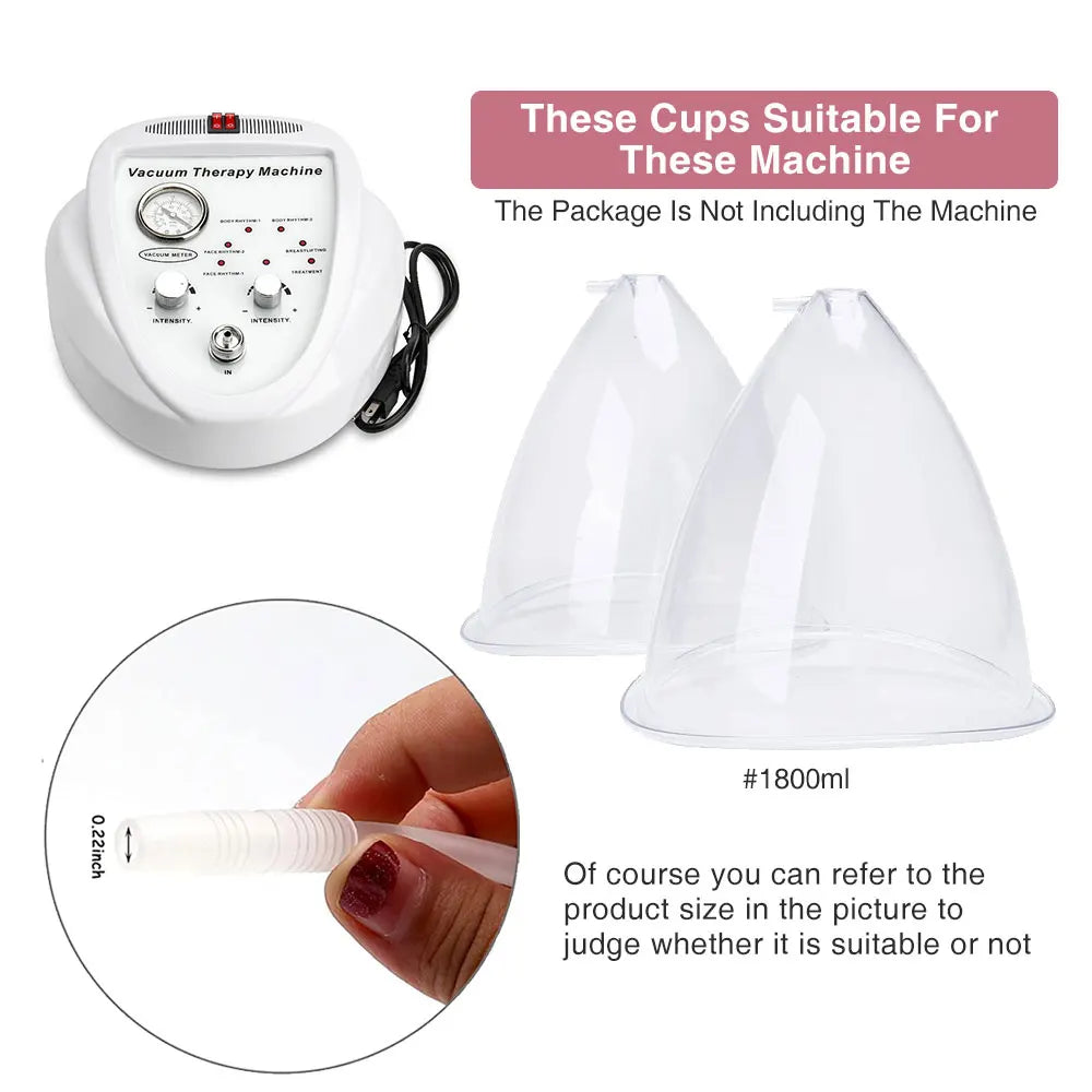 Vacuum Suction Cups for Breast and Buttock Lifting - 4