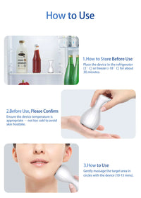 Cryo Facial Ice Roller for Puffy Skin and Pore Reduction