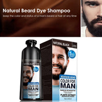 Instant Beard and Hair Dye Shampoo for Men
