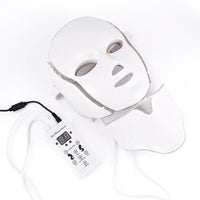 7-Color LED Facial and Neck Light Therapy Mask