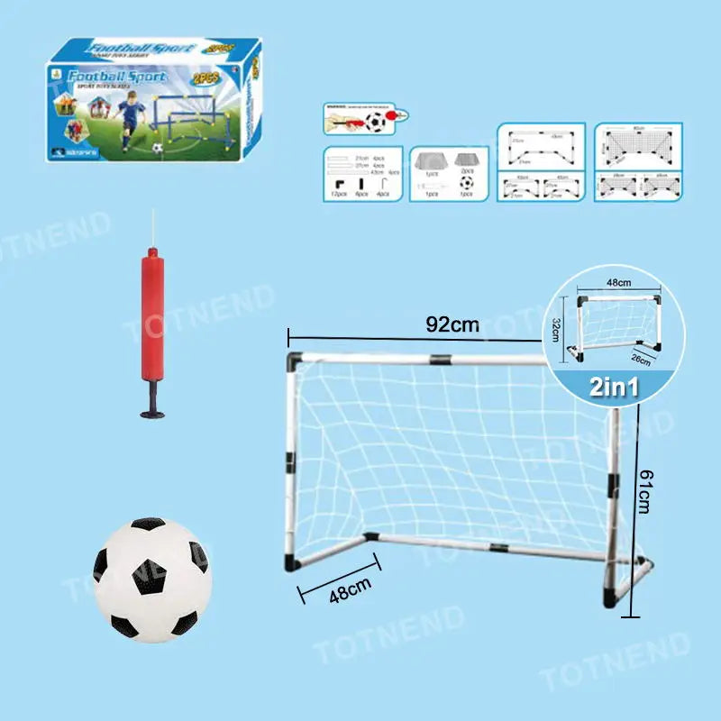Portable Kids Soccer Goal Set for Indoor and Outdoor Play - 8