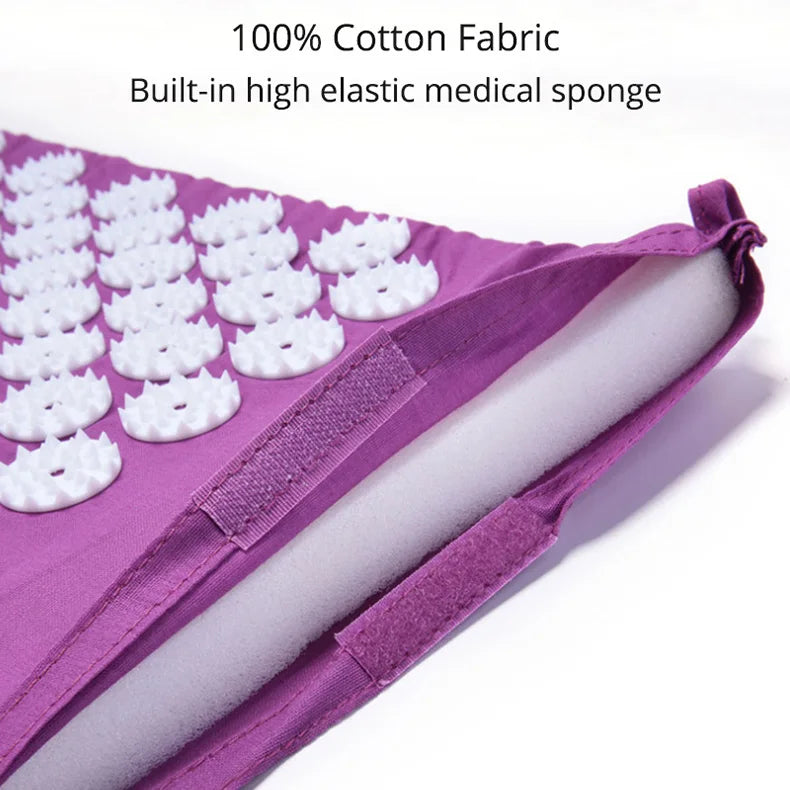Acupressure Mat and Pillow Set for Back Pain Relief - 10