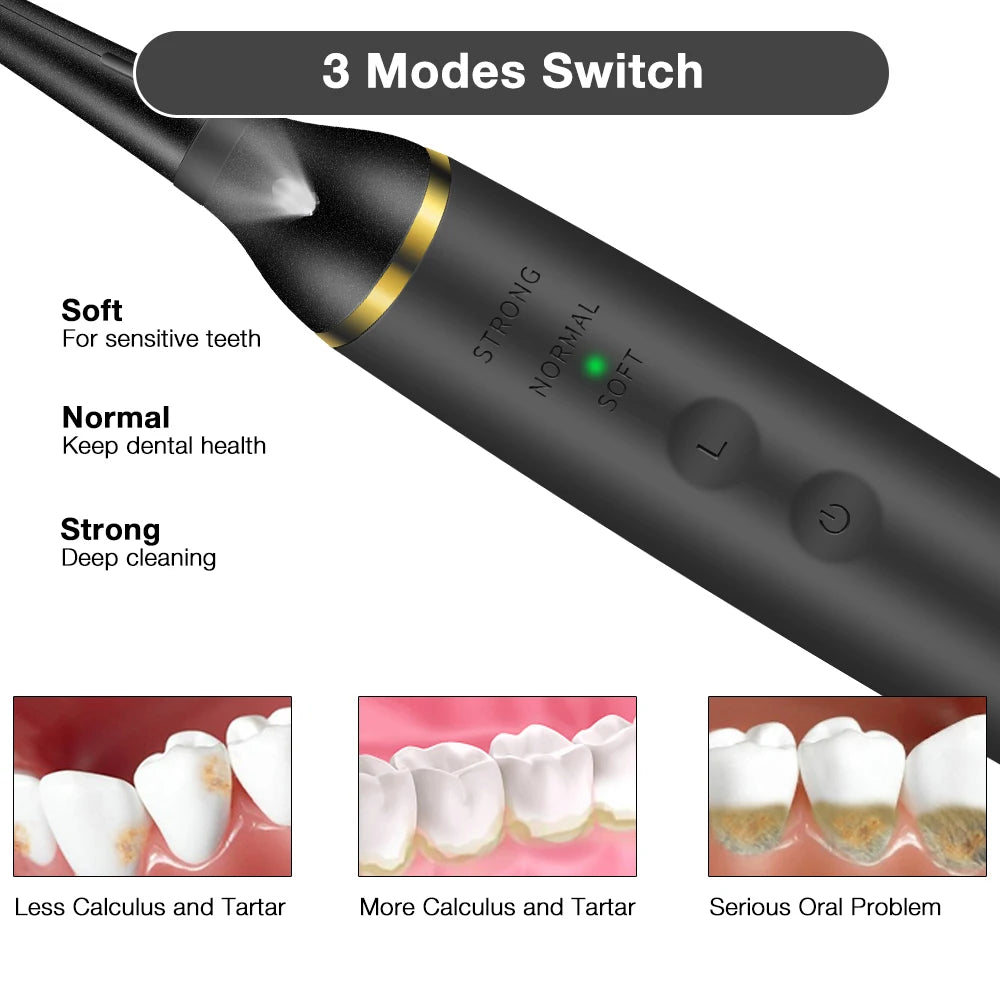 Electric Sonic Tooth Calculus & Tartar Remover Tool - 10