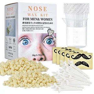 Painless Nose Hair Removal Wax Kit for Men and Women - 8