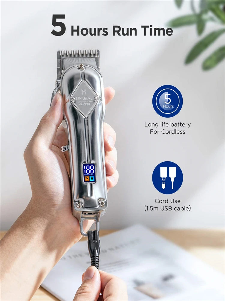 Professional Cordless Hair Cutting and Grooming Kit - 5