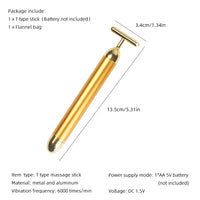 24k Gold Vibrating Facial Slimming and Firming Beauty Bar