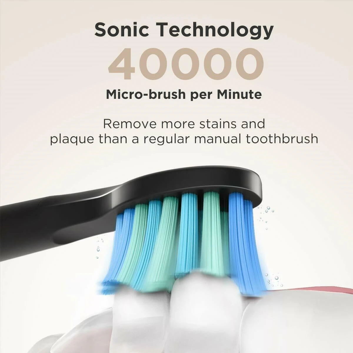Sonic Rechargeable Electric Toothbrush with 8 Brush Heads - 5
