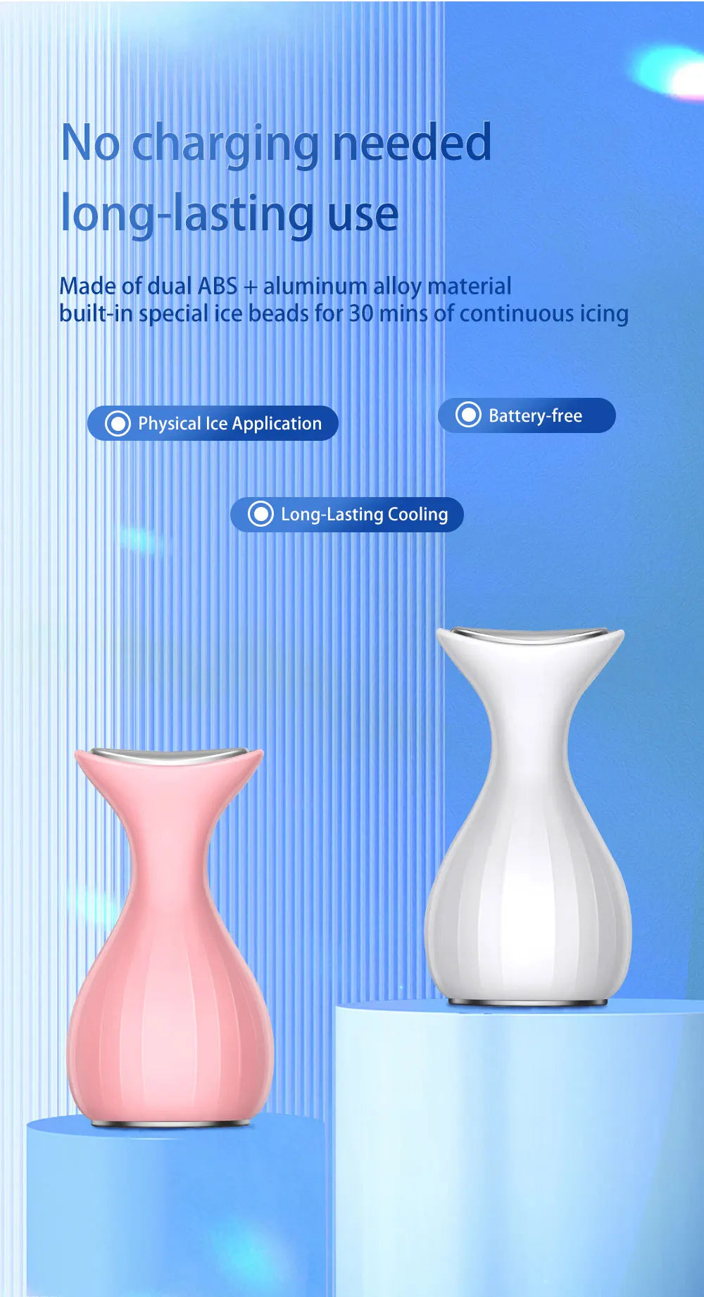 Cryo Facial Ice Roller for Puffy Skin and Pore Reduction - 13