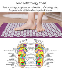 Acupressure Mat and Pillow Set for Back Pain Relief