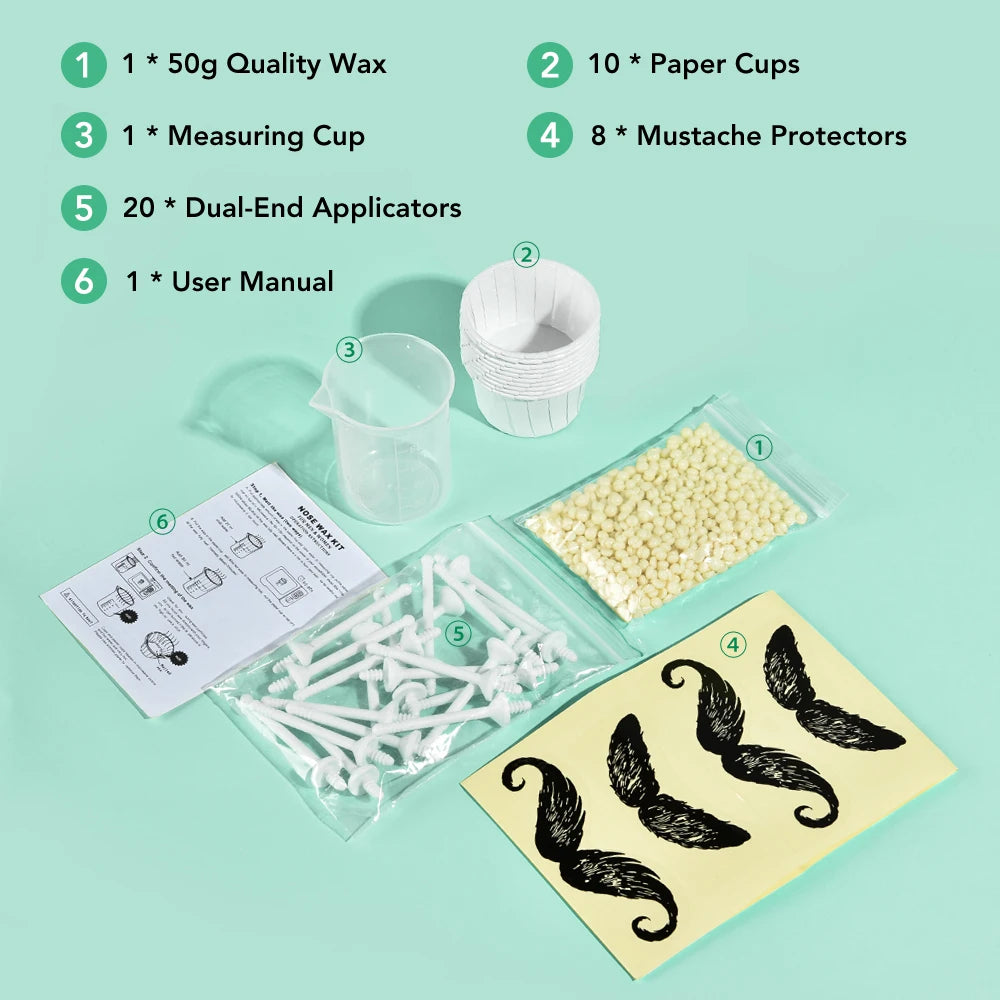 Painless Nose and Ear Hair Removal Wax Kit - 5