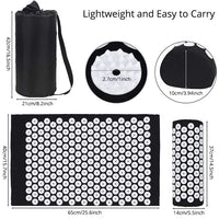 Acupressure Mat and Pillow Set for Back Pain Relief
