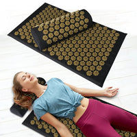 Acupressure Mat and Pillow Set for Muscle Pain Relief