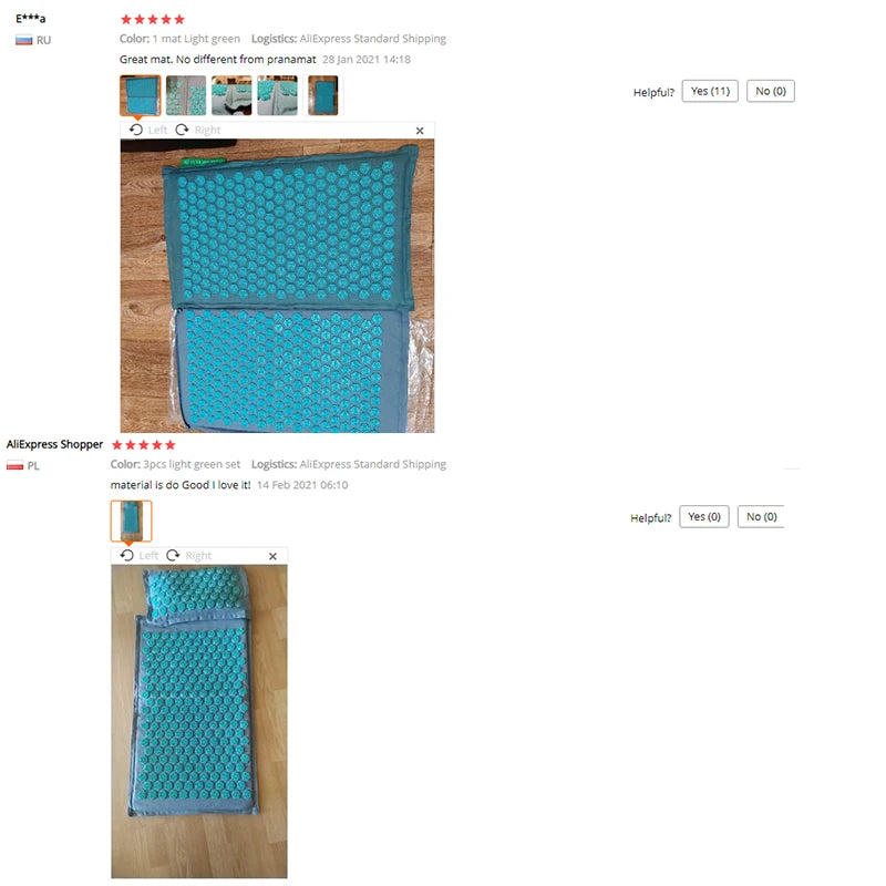 Acupressure Massage Mat and Pillow Set for Muscle Relief - 25