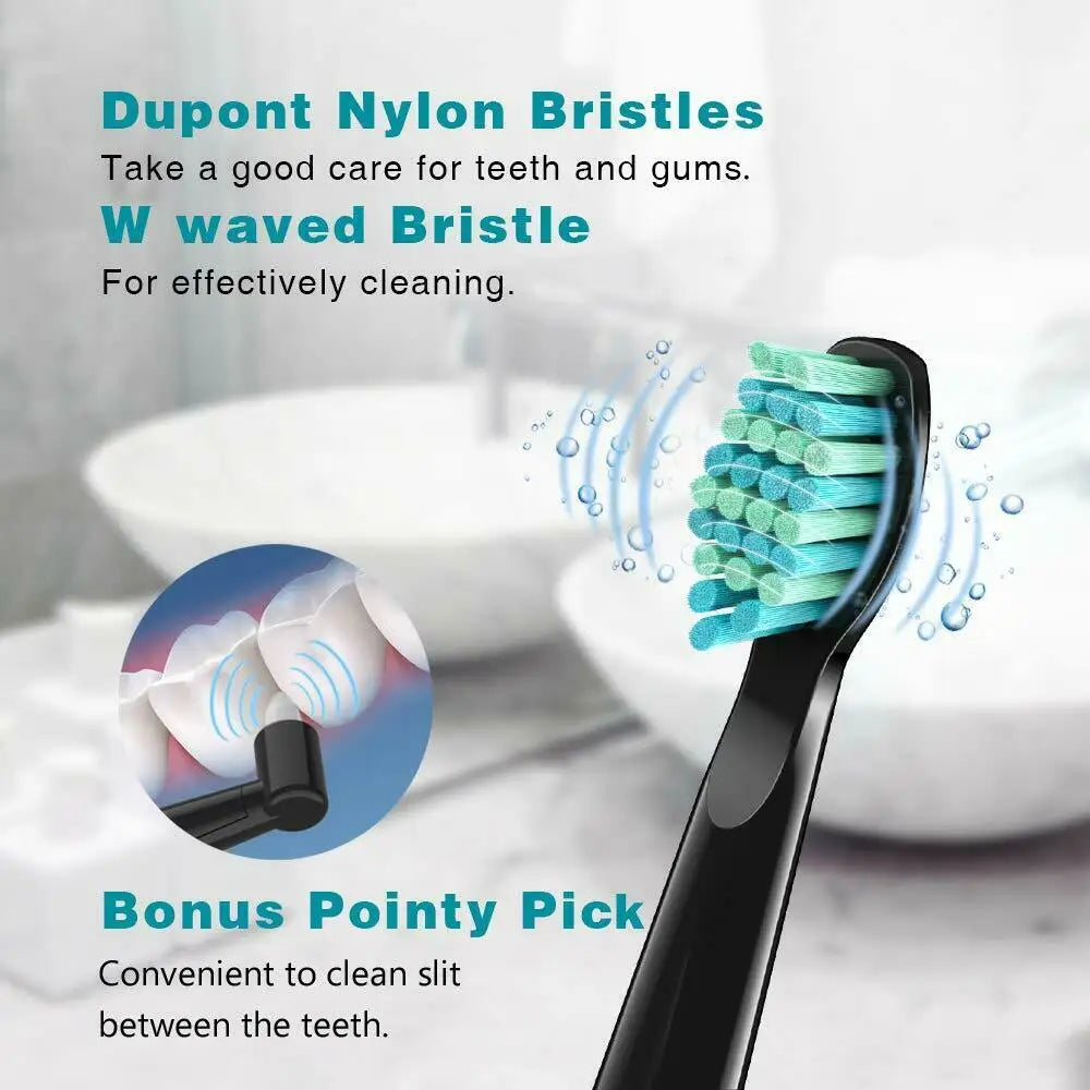 Sonic Rechargeable Electric Toothbrush with 8 Brush Heads - 20