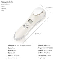 Hot & Cold Facial Vibration Massager for Skin Tightening