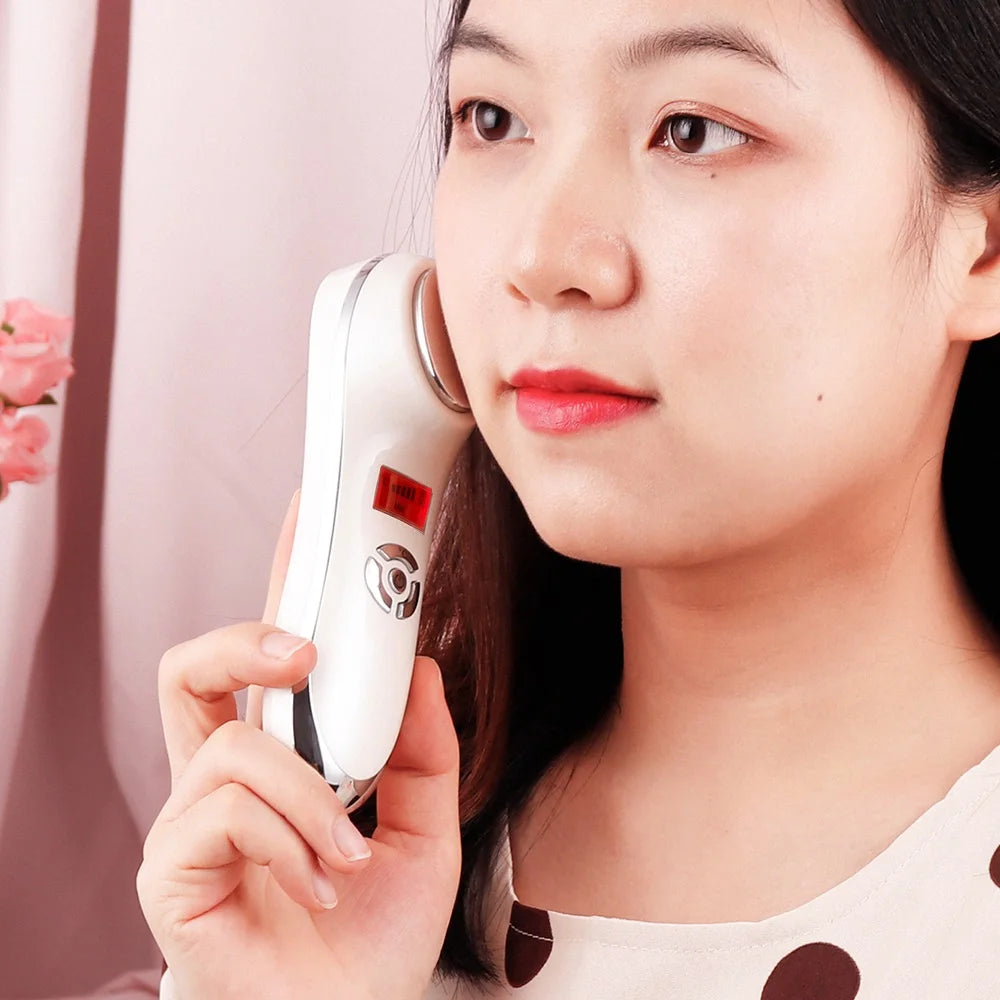 Hot & Cold Facial Vibration Massager for Skin Tightening - 17