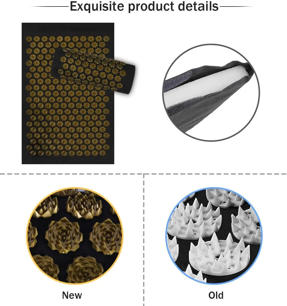 Acupressure Massage Mat and Pillow Set for Pain Relief - 11