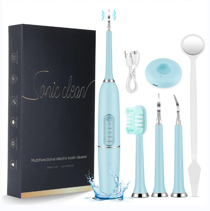 Portable Sonic Teeth Tartar Remover and Whitening Tool - 21