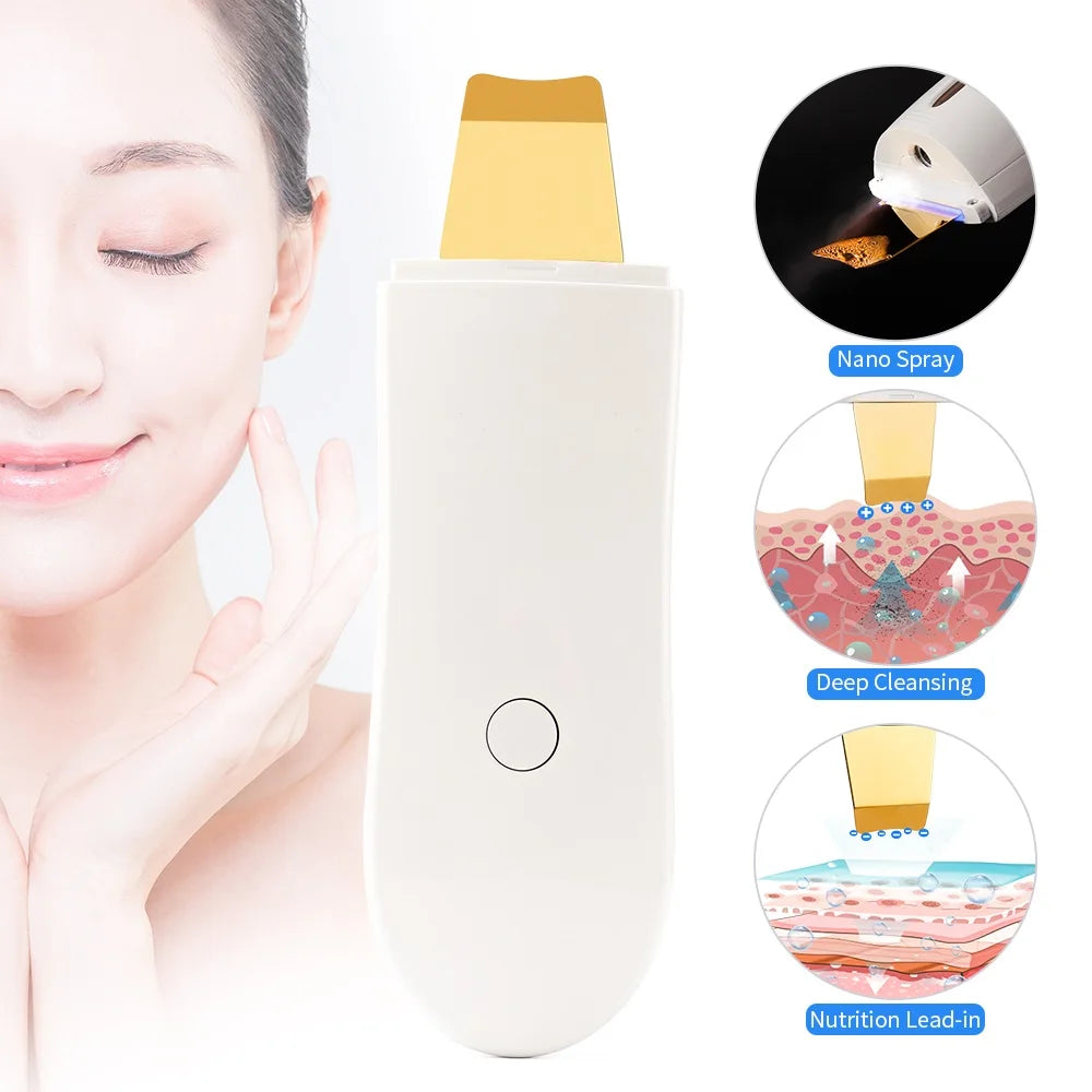 Ultrasonic Facial Skin Scrubber and Pore Deep Cleaning Device - 21