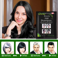 Instant Herbal Black Hair Dye Shampoo