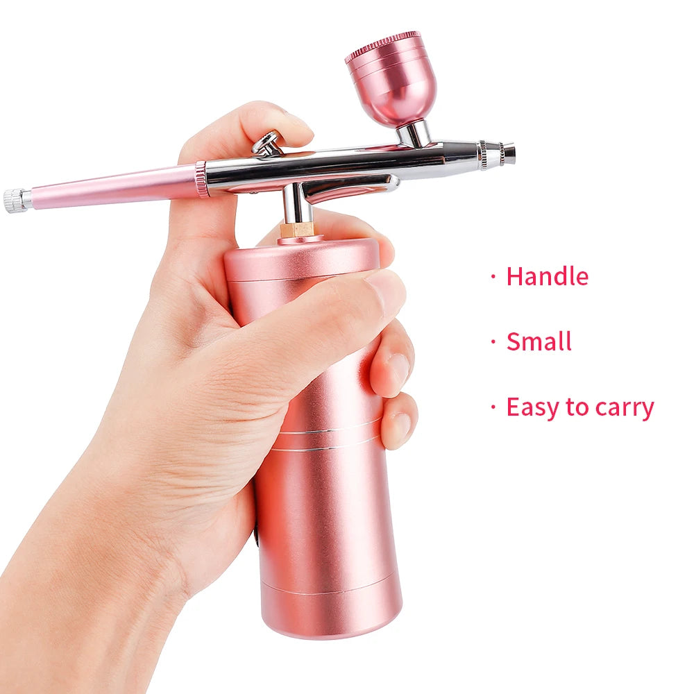 Portable Mini Airbrush Kit for Nail Art and Makeup - 22