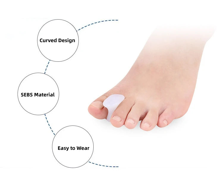 Silicone Gel Toe Separators for Pain Relief and Bunion Correction - 11