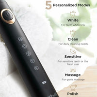 Sonic Rechargeable Electric Toothbrush with 8 Brush Heads