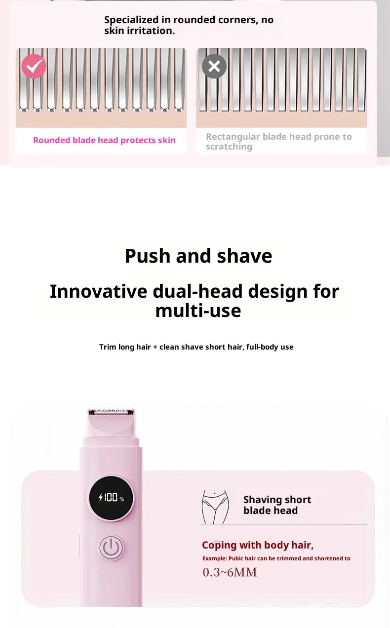 2-in-1 Painless Electric Hair Remover for Face and Body - 13
