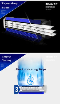 3-Layer Manual Shaving Razor for Men