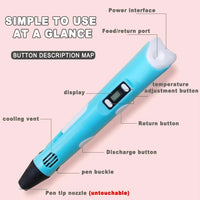 3D Printing Pen for Kids Creative Drawing