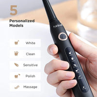 Sonic Electric Toothbrush with 5 Cleaning Modes and Travel Case