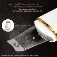 Ultrasonic Facial Skin Scrubber and Pore Cleaner
