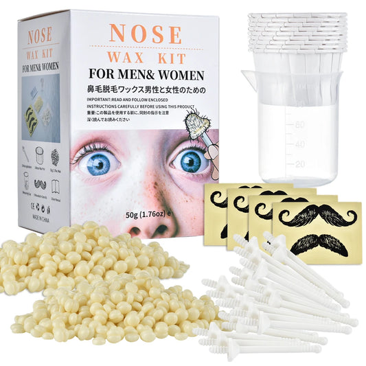 Painless Nose and Ear Hair Removal Wax Kit