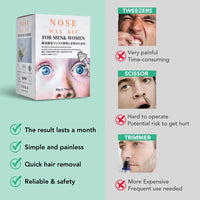 Painless Nose and Ear Hair Removal Wax Kit