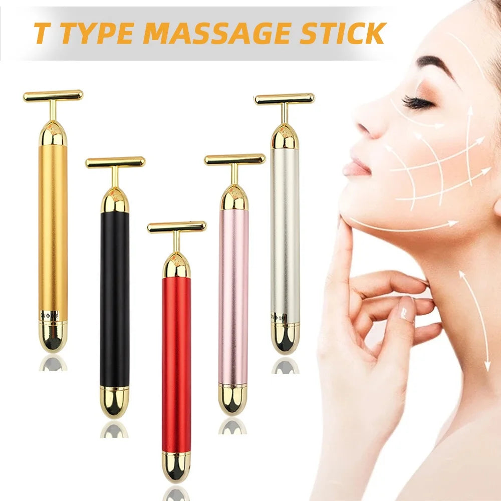 24k Gold Vibrating Facial Slimming and Firming Beauty Bar - 1